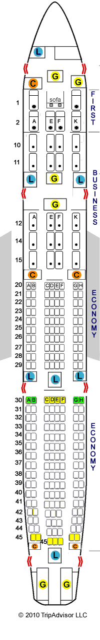 SeatGuru Seat Map Oman Air Airbus A330-300 (333)