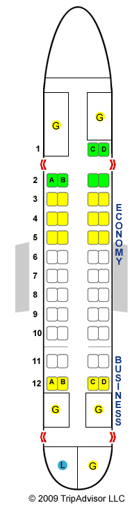 Atr 72 схема мест в самолете