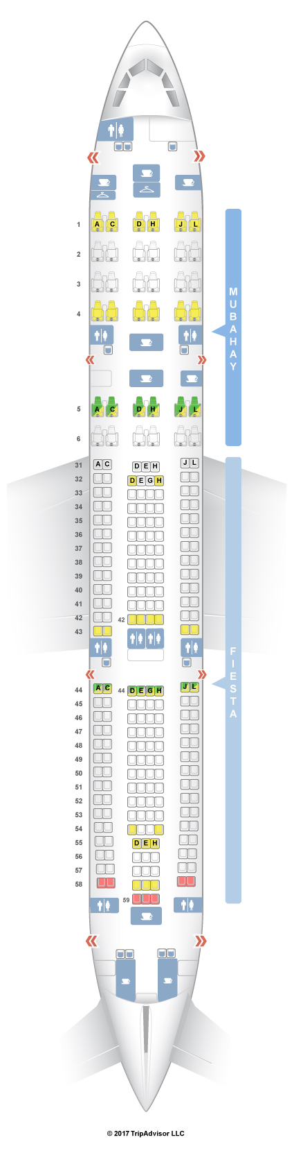 SeatGuru Seat Map Philippine Airlines Airbus A340-300 (343) V2