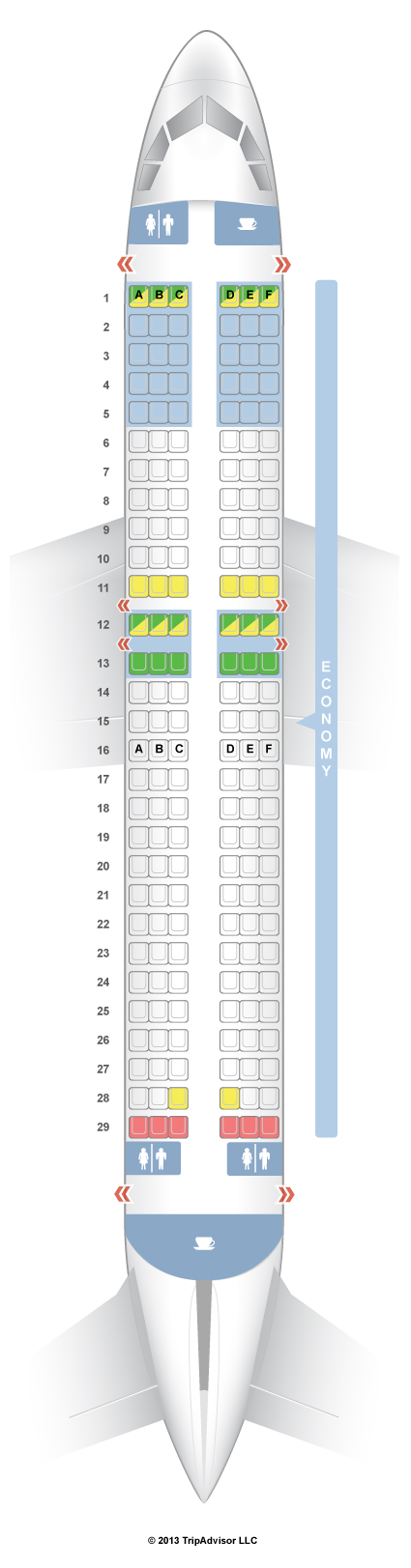 Seatguru Seat Map Volaris Airbus A320 320