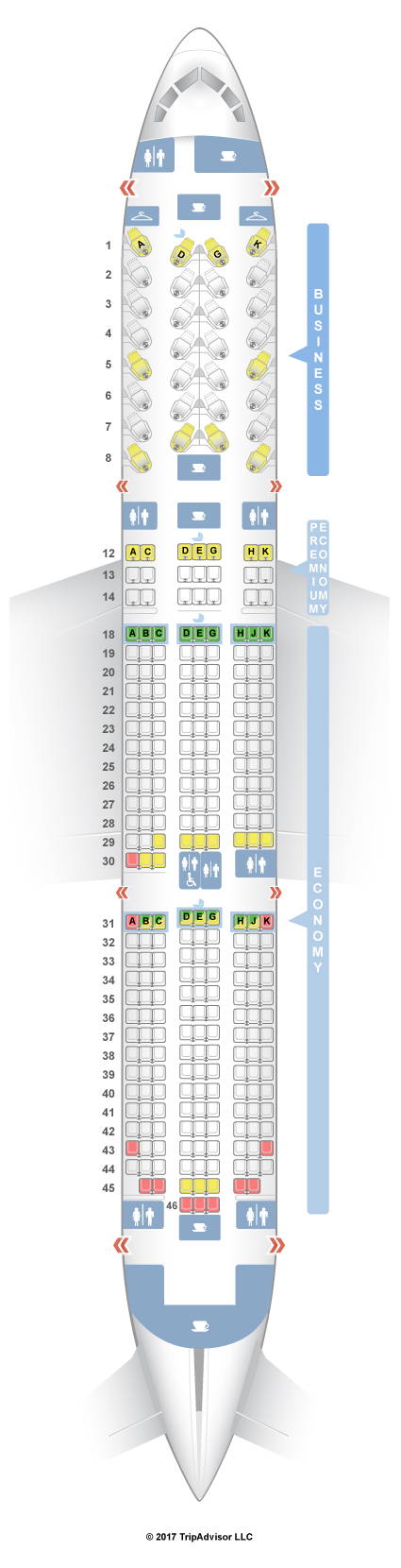 Seatguru Seat Map Air Canada Boeing 787 9 789