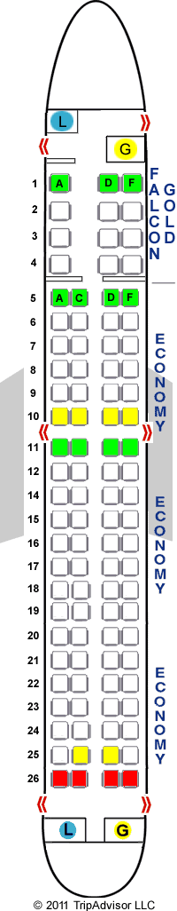 SeatGuru Seat Map Gulf Air Embraer ERJ-190 (E90)