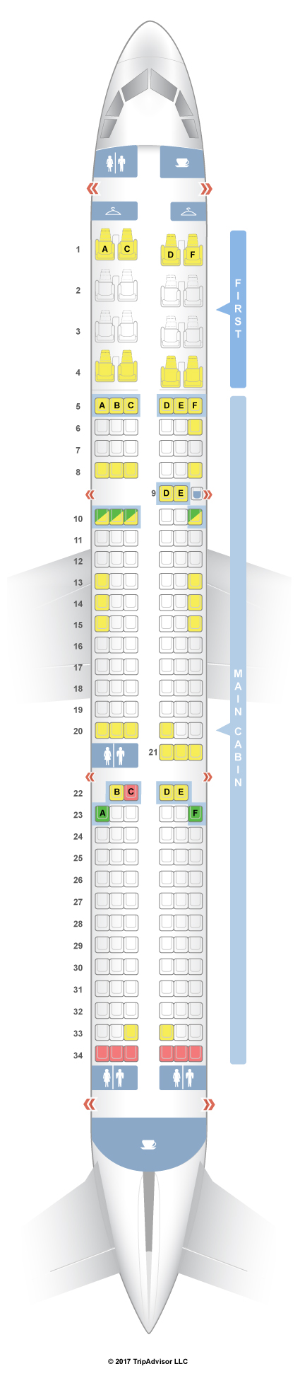 American Airlines Seating Chart A321