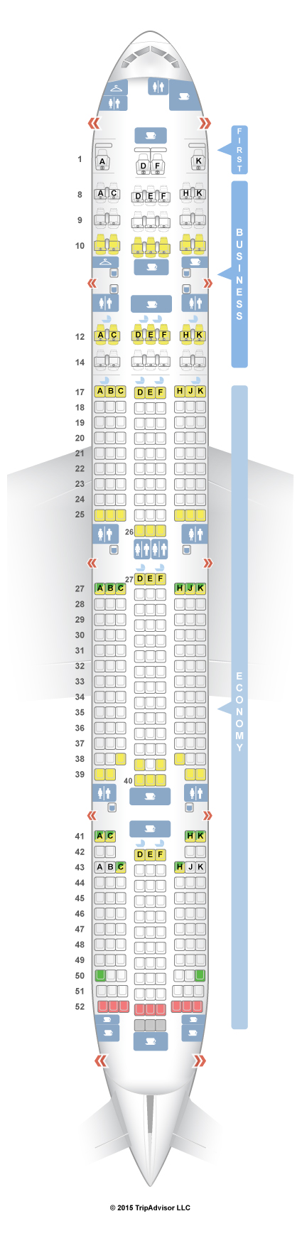 SeatGuru Seat Map Air India Boeing 777-300ER (77W)