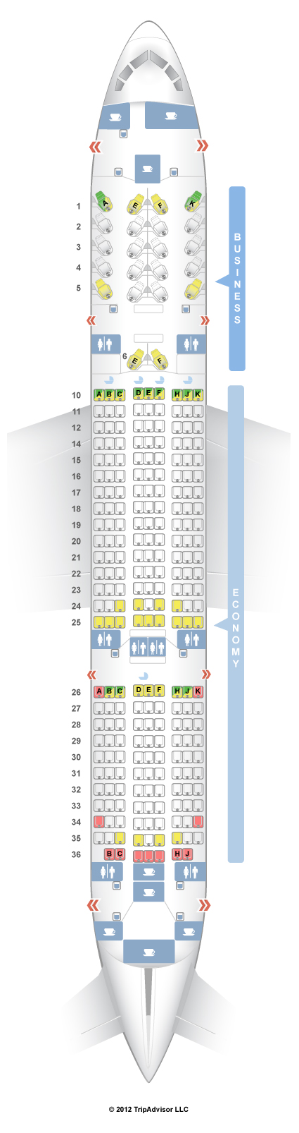 SeatGuru Seat Map Qatar Airways Boeing 787-8 (788)