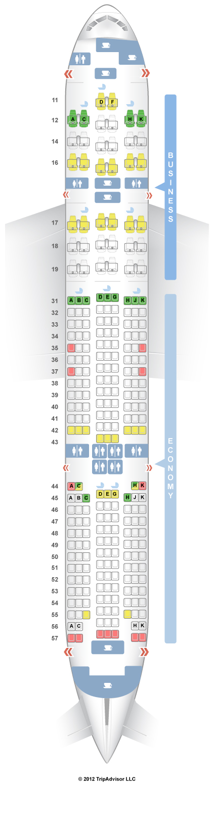 SeatGuru Seat Map Singapore Airlines Boeing 777-200ER (772) V2