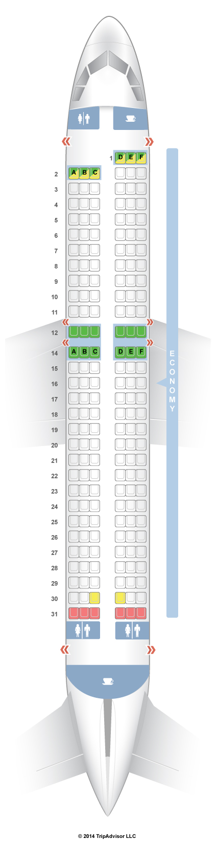 Allegiant Air Allegiant Seating Chart