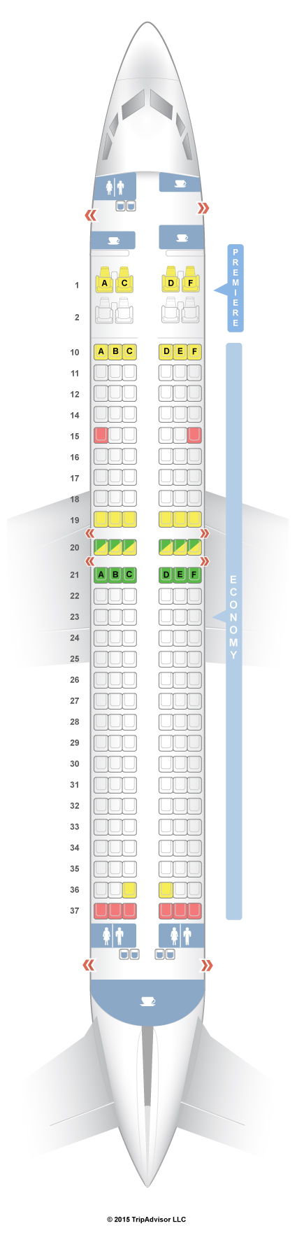 SeatGuru Seat Map Jet Airways Boeing 737-800 (73G) V2