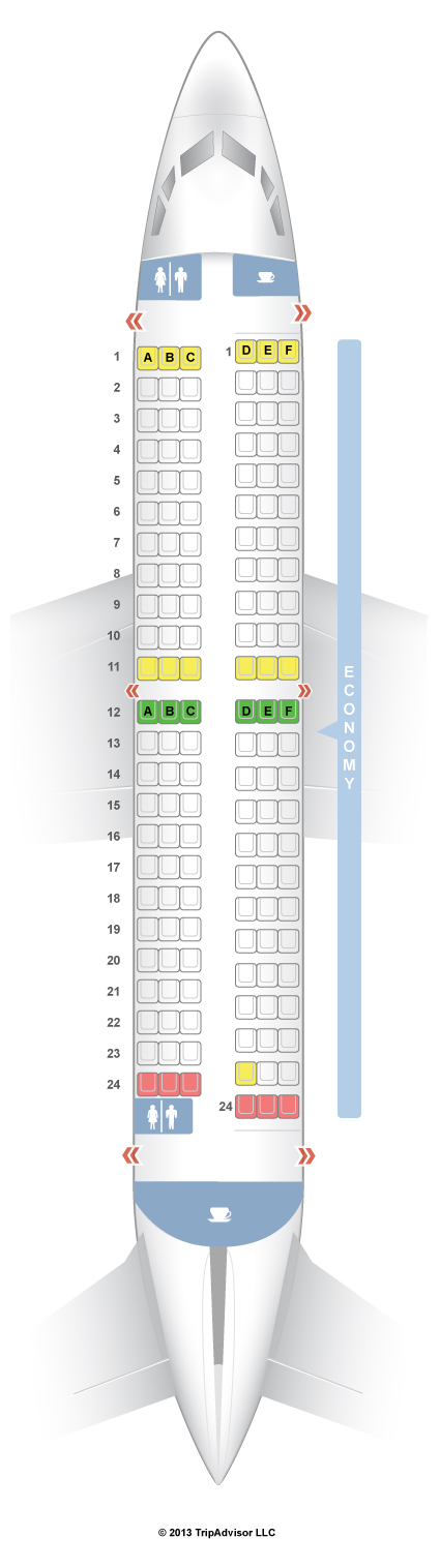 SeatGuru Seat Map Gol Boeing 737-700 (737)