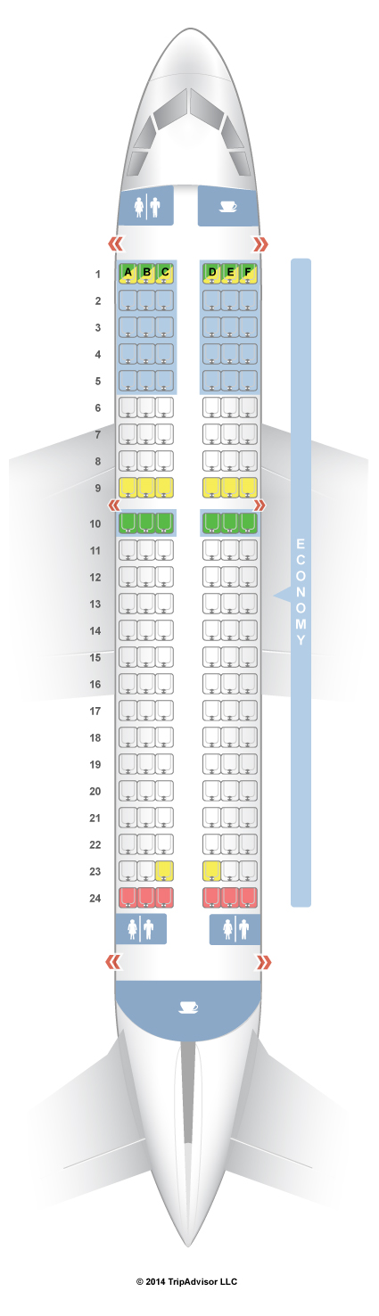 Seatguru Seat Map Volaris Airbus A319 (319)