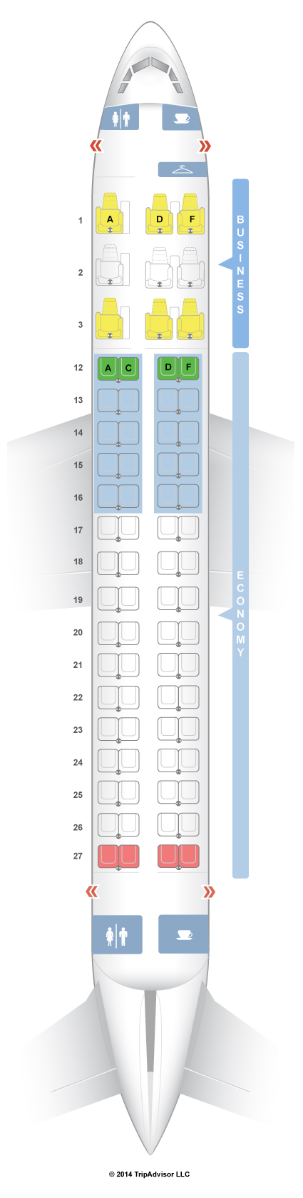 SeatGuru Seat Map Air Canada Embraer E-175