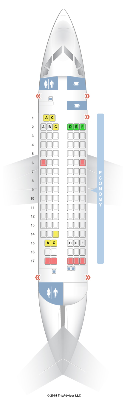 SeatGuru Seat Map Air France RJ-85 Avroliner (AR8)