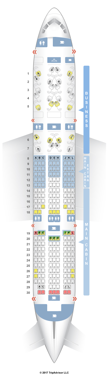 aa seat map 787 8