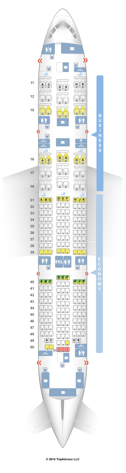SeatGuru Seat Map Hainan Airlines Boeing 787-8 (788)