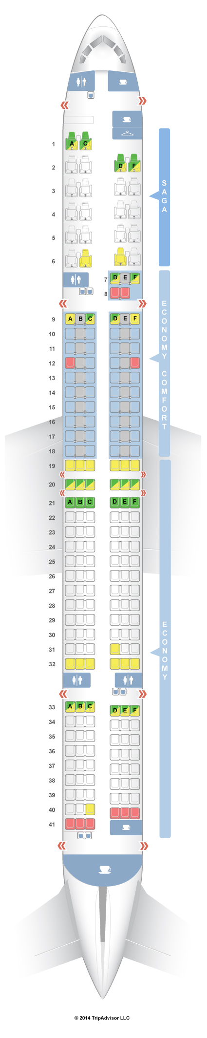 Icelandair Flight 680 Seating Chart