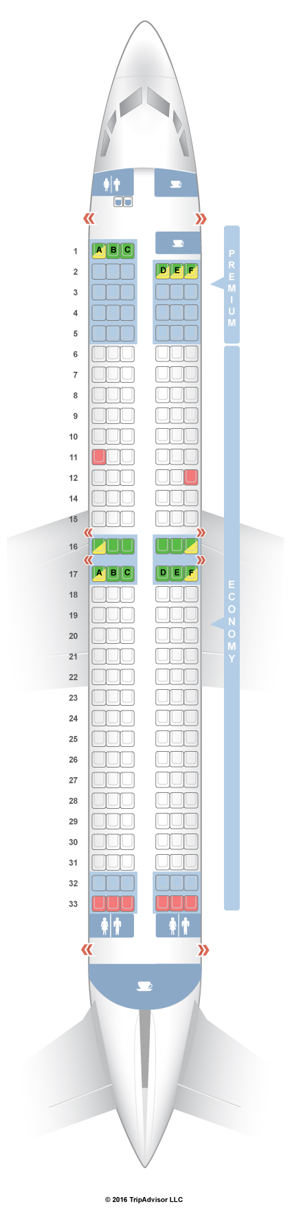 SeatGuru Seat Map Ryanair Boeing 737-800 (738)