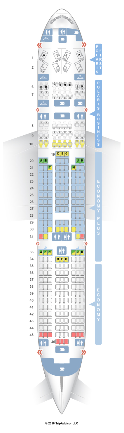 SeatGuru Seat Map United Boeing 777-200 (772) V1 Three ...