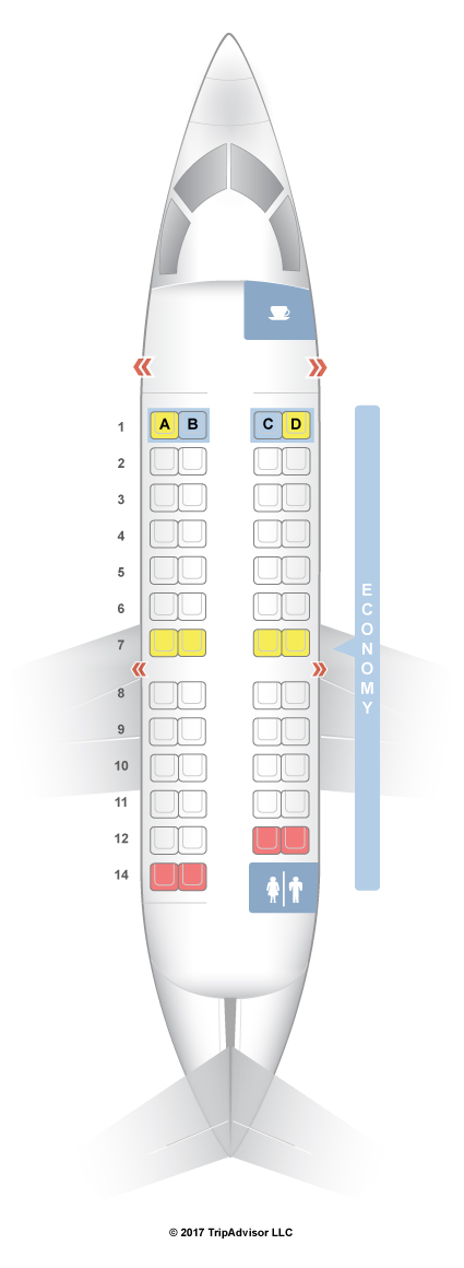 SeatGuru Seat Map United Bombardier CRJ-200 V2