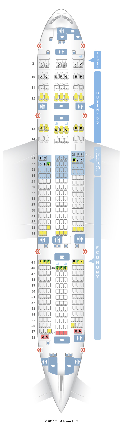 772 Boeing 777 200 Seat Map